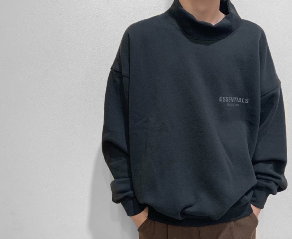 FOG FEAR OF GOD Essentialsモックネック スウェットパーカー - www